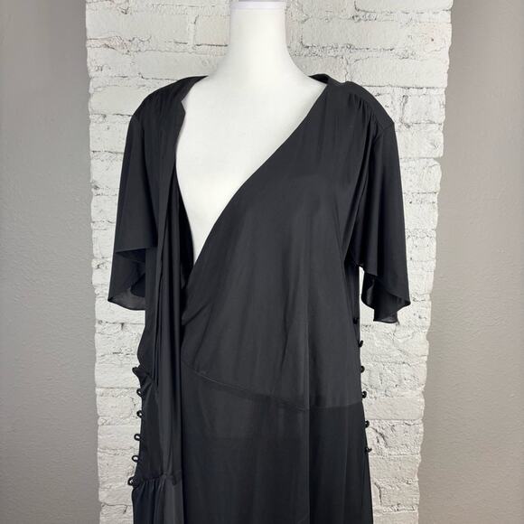 Vintage Disco Wrap Beaded Dress - Picture 11 of 13